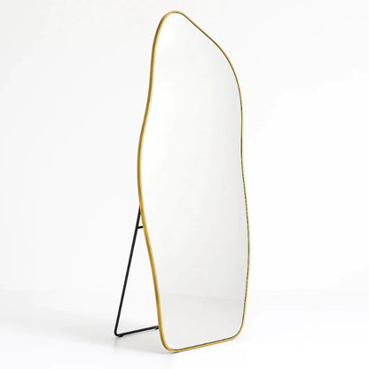 Specchio a figura intera in cotone biologico con cornice in alluminio – Offerta speciale 150 x 60 cm