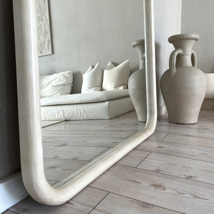Elis – Specchio in cemento extra grande, a tutta altezza, con arco, 190 cm x 100 cm