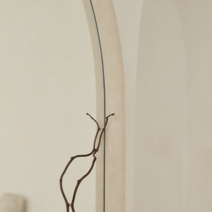 Elis – Specchio in cemento extra grande, a tutta altezza, con arco, 190 cm x 100 cm