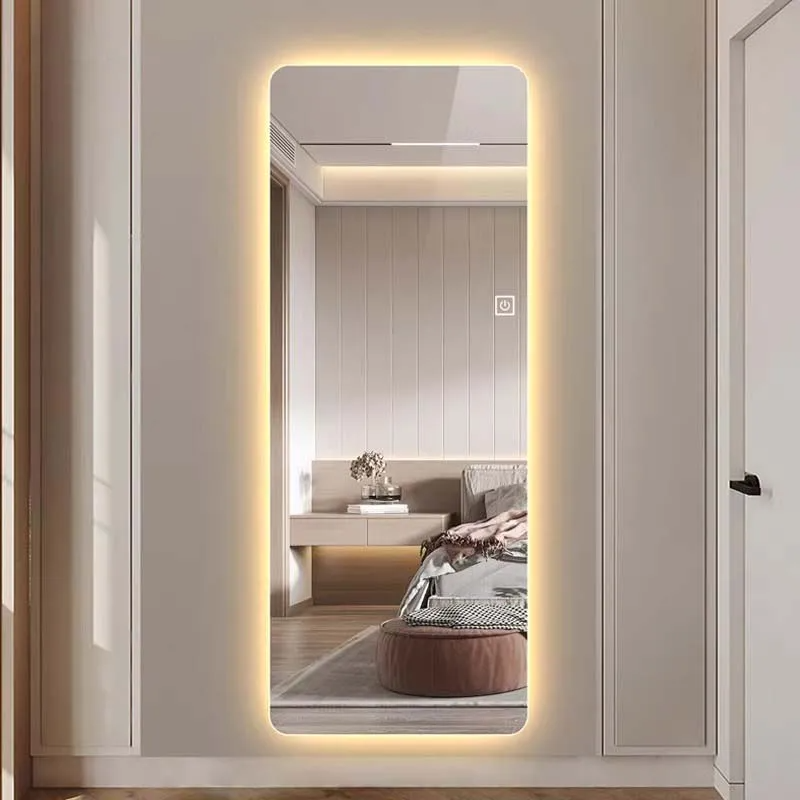 Specchio rettangolare con luce LED – 50x160 cm