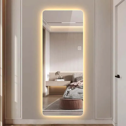 Specchio rettangolare con luce LED – 50x160 cm