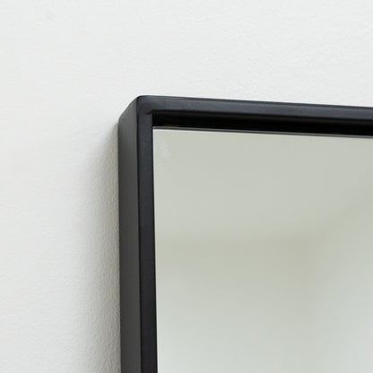 Xavril – Specchio a figura intera in metallo, extra grande, nero, 200 cm x 100 cm